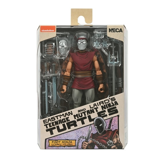 Teenage Mutant Ninja Turtles (Mirage Comics) 7" Classic Color Foot Ninja Action Figure, by NECA