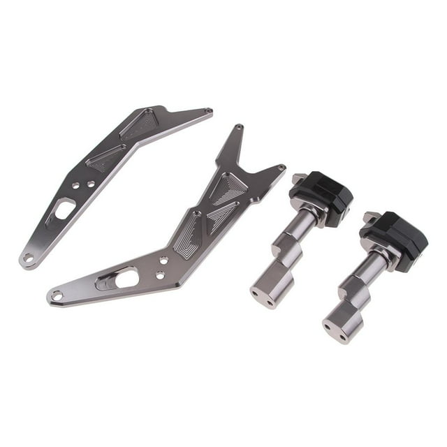 Contra Caídas Del Bastidor Deslizante Contra Deslizamiento Del Bastidor CNC Para NINJA250 NINJA300 2013 Titanio DYNWAVEMX Protector deslizante contra deslizamiento del bastidor