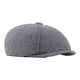thumbnail image 3 of Boina para hombre, sombrero de tweed, estilo británico, informal, clásico, para primavera e invierno, para taxista y conductor. gris, 3 of 9