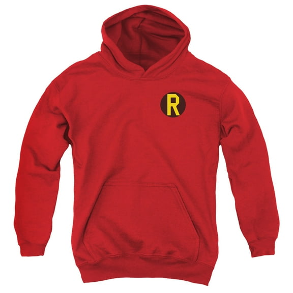 Dc - Robin Logo - Youth Hooded Sweatshirt - Medium