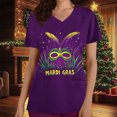 thumbnail image 2 of Tops Cortos para las Mujeres Impreso Bolsillo V-Cuello Enfermera Estilo Blusa, Casual Y Cómodo Manga Corta Superior, 2 of 9