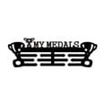 thumbnail image 1 of Perchero de exhibición de medallas de metal para , resistente soporte de pared para medallas deportivas para corredores de larga distancia,, 1 of 8