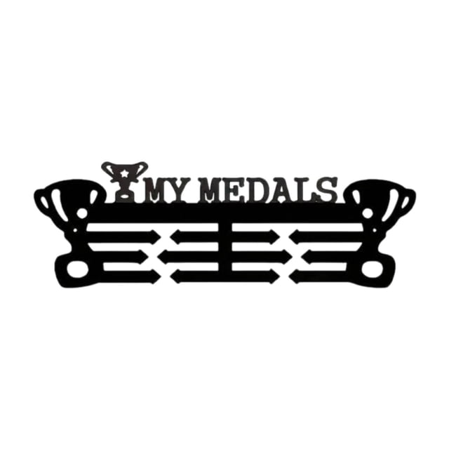 Perchero de exhibición de medallas de metal para , resistente soporte de pared para medallas deportivas para corredores de larga distancia,