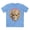 Carolina Blue, variant on Carnival Mask Graphic T-Shirt Unisex 100 Cotton With Antique Gold Art Design Tee 10
