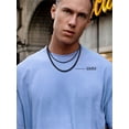 thumbnail image 4 of FaithHeart Miami Cuban Link Chain Necklace for Men Black Stainless Steel 6mm Mens Necklace Hip Hop Jewelry Gift for Son Birthday 18 inch, 4 of 8