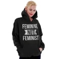 thumbnail image 4 of Feminine Not Feminist Conservative Hoodie Sweatshirt Women Brisco Brands L, 4 of 6