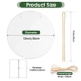 thumbnail image 2 of Colgador de puerta redondo Sublimation Ornament Blanks Ickimee de 12 cm (10 unidades), 2 of 7