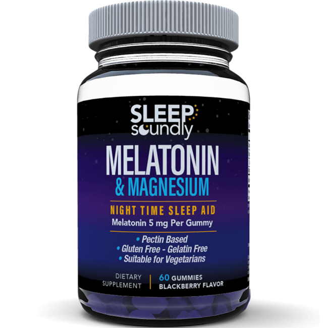 Windmill Health Products Melatonin & Magnesium Gummy Blackberry 60 Gummies
