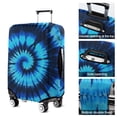 thumbnail image 5 of Blue Tie Dye Mandala Pattern Luggage Cover Fashion Suitcase Cover Baggage Covers Fit 25-28 Inch Luggage (Go Travel), 5 of 5