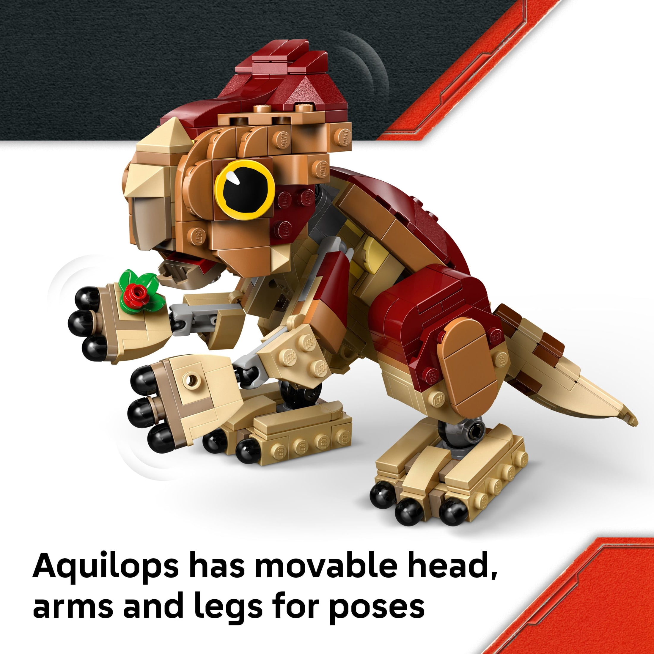 LEGO Jurassic World Baby Dinosaur Dolores: Aquilops Kids Toy - Educational and Learning Toy for Girls & Boys, Ages 7+ - Gift for Birthdays - Pretend Play Set - 76970