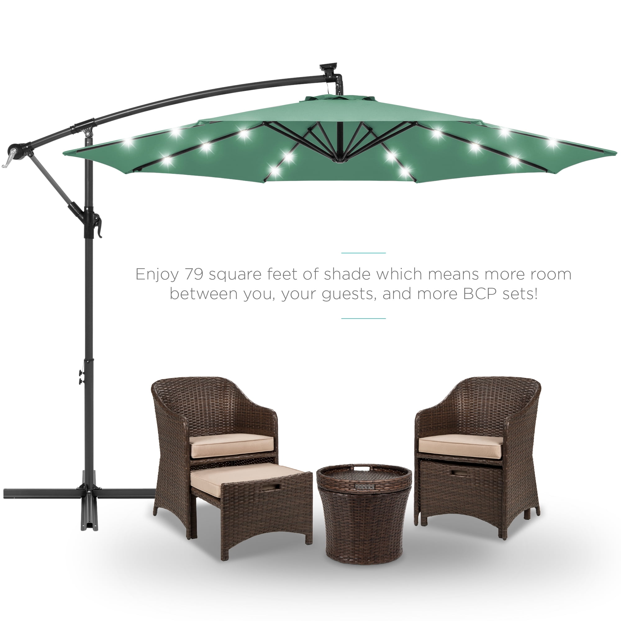 best choice products 10ft solar led patio umbrella Woodgrain Pattern Lighted w/ Adjustable Tilt For an umbrella for all occasions Best Choice Products 10ft Solar