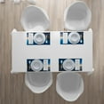 thumbnail image 4 of Ambesonne Nature Place Mats Set of 4, Moon in Sky Lake, Standard Size, Blue and Apricot, 4 of 4