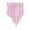 Pink, variant on Komiseup Valance Curtains for Kitchen Windows, Beaded Sheer Rod Pocket Curtain, Triangle Semi Sheer Swag Curtain Valances, Boho Tassels Window Valances for Bedroom Bathroom