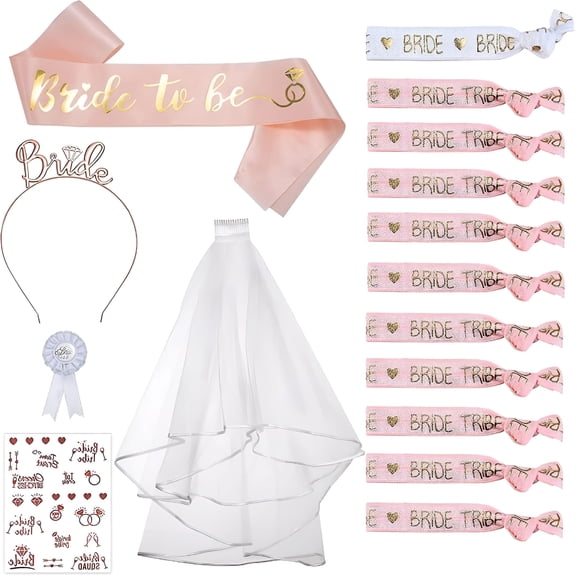 BESTSKY Bachelorette Party Decoration Set With Bride Accessories