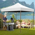 thumbnail image 5 of HOTEEL 10x10 Heavy Duty Pop up Canopy EZ Commercial Outdoor Tent Portable Party Wedding Instant Canopy Shelter All Season Anti-UV Waterproof Tent Gazebo with 4 Removable Sidewalls, Carry Bag, White, 5 of 10