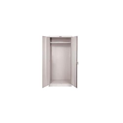 Hallowell 845W18A-PL-AM 800 Series Stationary Wardrobe Cabinet, 48 inch W x 18 inch D x 78 inch H, 711 Platinum -