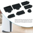 thumbnail image 4 of TONKBEEY Dust Plugs Set for PS5 Console 7Pcs USB HDM Interface Anti Dust Covers, 4 of 7