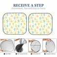 thumbnail image 5 of Kdxio Snake And Cactus Print 2-Piece Sun Shade Front Windshield - Foldable Car Front Window Sunshades for Most Sedans SUV Truck, 5 of 6