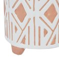 thumbnail image 5 of DecMode 8", 7", 5"H Indoor Outdoor White Porcelain Planter (3 Count), 5 of 8