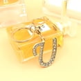 thumbnail image 4 of SURJDE Letter Keychains for Women Purse Charms for Handbags Crystal Initial Alphabet Pendant with Key Rings, 4 of 6