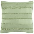 thumbnail image 2 of Nanshing Summerwood Solid Color Fringe Stripe 7-piece Comforter Set, Sage, King, 2 of 5