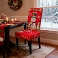 thumbnail image 5 of PRETXORVE Christmas Decorations, Christmas Elastic Chair Cover Removable Washable Dining Chair Covers Christmas Decoration Home Decoration Restaurant Chair Covers Suitable for Kitchen Hotel, 5 of 6
