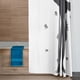 thumbnail image 3 of Cortina de Baño Impermeable Grande Juana Gallo con Diseño de Silueta Hombre Fuerte Blanca, 3 of 7