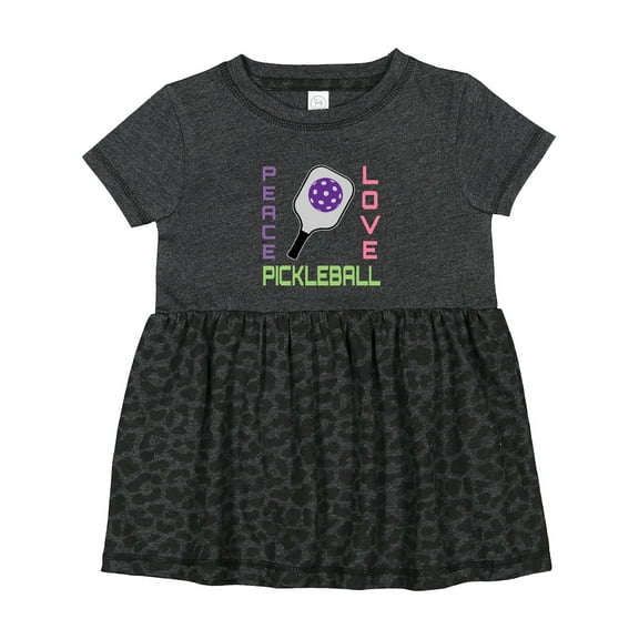 Inktastic Peace Love Pickleball Girls Baby Dress
