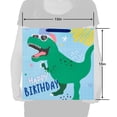 thumbnail image 5 of Large Square 'Happy Birthday' Dinosaur Birthday Gift Bag Blue, 5 of 5