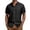 Black #14, variant on Mens Short Sleeve Button Down Shirts Wrinkle Free Dress Shirts Casual Polka Dot Print Shirt with Pocket Navy L