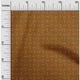 thumbnail image 2 of oneOone Cotton Poplin Rust Brown Fabric Abstract Irregular Lines Sewing Material Print Fabric By The Yard 56 Inch Wide, 2 of 4