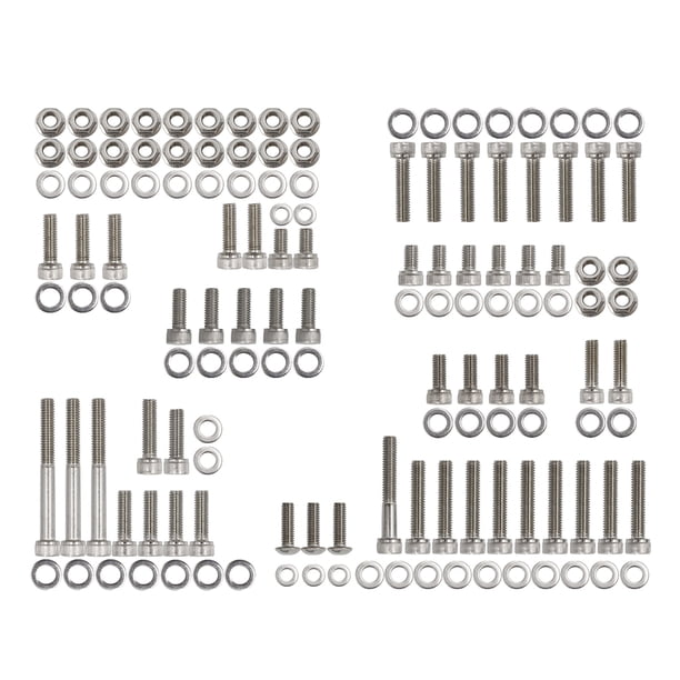 Speravity 137 Unids/set Tornillos de motor Tuercas Pernos de acero inoxidable Reparación de motocicletas Accesorios modificados Reemplazo para Banshee Accesorios para motos Speravity VI017276-00B