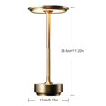 thumbnail image 4 of Lampe de Table Sans Fil à Commande Tactile Dimmable et Rechargeable Lumière de Bureau Étanche L27, 4 of 5