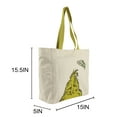 thumbnail image 3 of The Grinch 15.5-Inch Adult Canvas Tote Bag, 3 of 7