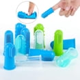 thumbnail image 4 of Juego de 8 cepillos de dientes para perros, cepillo de dientes de silicona verde de 360º para la limpieza dental, cuidado odontológico, cepillo de dientes para cachorros, gatos y mascotas pequeñas., 4 of 5