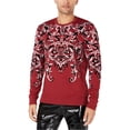 thumbnail image 1 of I.N.C Chandail en Molleton Filigrane pour Hommes, Rouge, Grand, 1 of 1