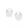 thumbnail image 6 of MABELLA 925 Sterling Silver AAA Genuine Freshwater Cultured Pearl White Button Stud Earrings for Women 8MM, 6 of 7