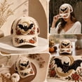 thumbnail image 6 of Fall Halloween Embroidered Baseball Cap,Vintage Bat Floral Adjustable Trucker Hat,Casual Holiday Accessory for Women Men, 6 of 7