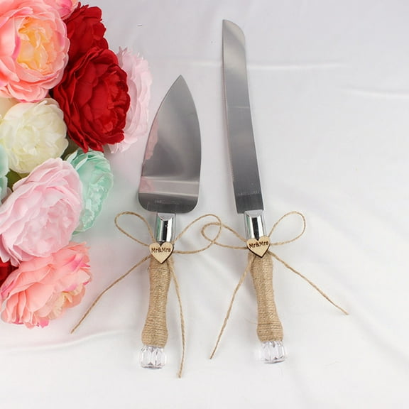 WHAMVOX  Wedding Decorations Cake Knife Set Rust-resistant Cutter Women's