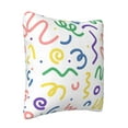 thumbnail image 2 of ZICANCN Colorful Wave Lines Throw Pillow Covers, Bed Couch Sofa Knit Decorative Pillow Covers for Living Room Farmhouse, 12"x12", 2 of 8