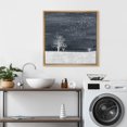 thumbnail image 3 of IDEA4WALL Framed Canvas Print Wall Art Birds Fly over White Field & Trees Landscape Nature Wildlife Scenery Animals Abstract Wall Decorative Rustic Scenic Relax/Calm for Rooms - 16"x16" Natural, 3 of 5