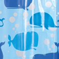 thumbnail image 3 of Cortina de ducha InterDesign Moby sin PVC, 183 x 183 cm, color azul, 3 of 9