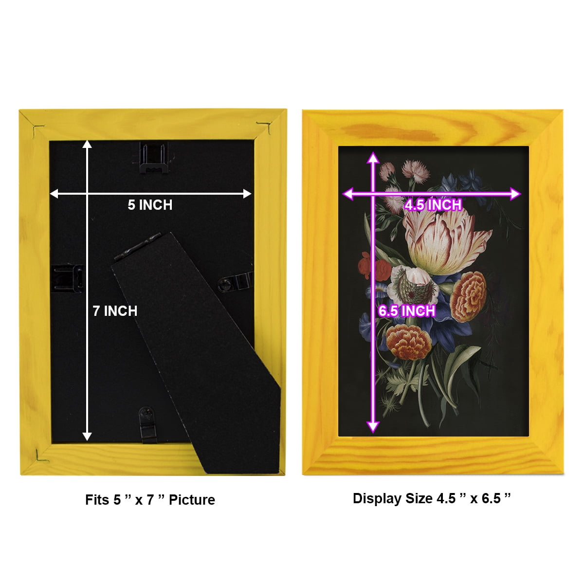 Dramatic Bouquet II -Framed Print w/glass-Sunflower Yellow