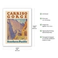 thumbnail image 2 of Carriso (Carrizo) Gorge California - Southern Pacific Railroad - Vintage Railroad Travel Poster by Maurice Logan c.1929 - Bamboo Fine Art 290gsm Paper (Unframed) 12x16in, 2 of 4