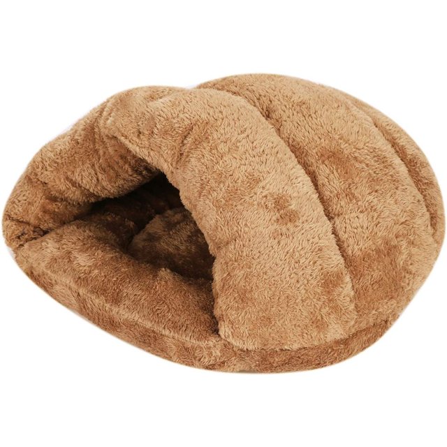 Nido para mascotas Perro Gato Cama para mascotas Triángulo Cama para gatos de invierno Cama para perros engrosada Saco de dormir suave y cálido Felpa Indeformable Cueva de peluche Sofá para perros