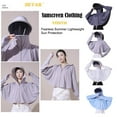 thumbnail image 2 of LUVCLS Ropa de protección solar de verano para mujer, ligera y transpirable, de seda, para playa, hielo, caliente, W5, 2 of 6