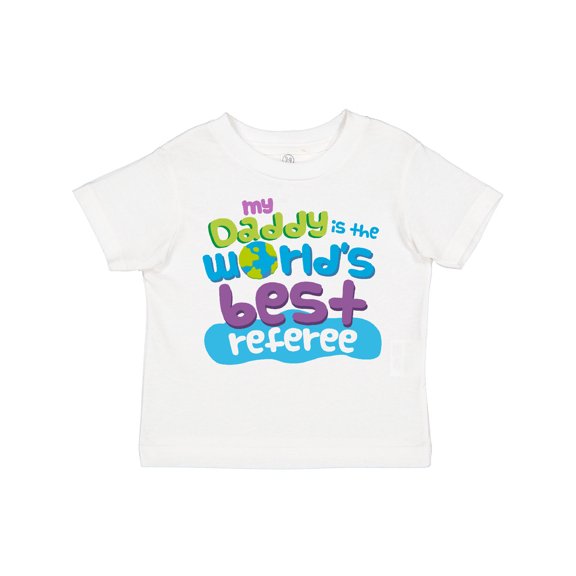 Inktastic Daddy Worlds Best Referee Boys or Girls Toddler T-Shirt
