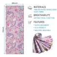 thumbnail image 2 of Pink Unicorns Flamingos Pattern Hot Yoga Mat Towel Non Slip for Hot Yoga - Quick-Drying Yoga Mat Cover with 4 Corner Pockets with Travel Bag - Hot Yoga Towel Non Slip 70"x26", 2 of 6