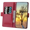 thumbnail image 6 of for Samsung Galaxy S20 6.2 inch Wallet Case, Flower Pattern Stand Feature Protective PU Leather Flip Cover with Credit Card Slot Side Cash Pocket Magnetic Closure for Samsung Galaxy S20,Red, 6 of 6
