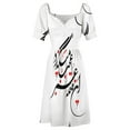 thumbnail image 5 of Persian Calligraphy (Life & Time) Sleeveless Dress women's evening dresses 2024 women's fashion dresses, 5 of 6